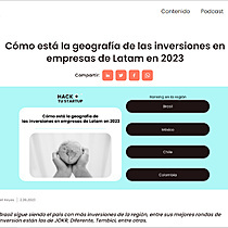 Cmo est la geografa de las inversiones en empresas de Latam en 2023